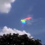 雲が虹色に輝く「彩雲」を激写! 見るだけで運気が上がること間違いなしのレア動画!