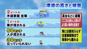 この事実を知らない人が多すぎる。勘違いしやすい津波の高さ・・津波１mの恐ろしさを再認識してほしい
