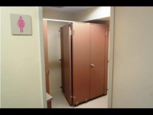 地下鉄の女子トイレで天井を見つめて突っ立っている年老いた男。→不審に思っているとまさかの展開・・・