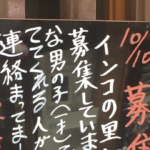 とあるお店が出していた『インコの里親募集』の看板。最後の一文に目を疑った(笑)