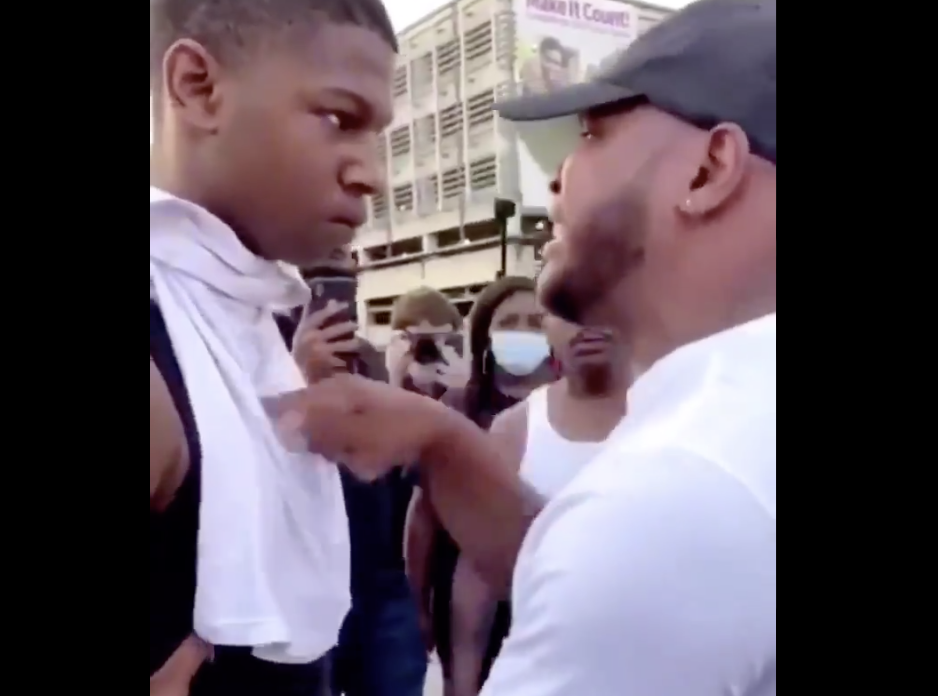 暴動や差別を食い止めようと世代の違う3人の黒人が叫び、訴えている動画。→一人の男性が１６歳の少年へ伝えたメッセージに涙が出てくる・・・