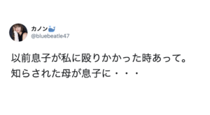 母親に殴りかかった息子。それを見たおばあちゃんが言った言葉に心震える・・・！