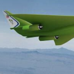 「え、ネギに見えるのは俺だけ?」空に浮かぶ一機のネギ・・なんじゃこの飛行機は!!(笑)