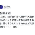 ベンチに放置された荷物を警察に届けようとしたら、持ち主が突然現れて・・・